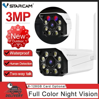 Vstarcam 1296P IP-Камера Smart Outdoor Wi-Fi Security Camera 3-Мегапиксельная Камера Видеонаблюдения Водонепроницаемая Full Night Vision Двухсторонний Разговор