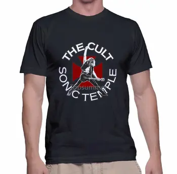 Культовые футболки Sonic Temple 89 Tour Черного цвета, Хит продаж 2019, Мужская футболка с круглым вырезом и коротким рукавом
