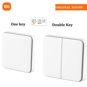 Умный настенный выключатель Xiaomi Mijia Single Double Key Работает с BLE Mesh Gateway Intelligent Linkage Remote Control Mi Smart Home