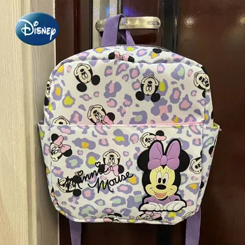Новый детский рюкзак Disney Minnie's, школьная сумка для милых девочек из мультфильма, модный повседневный мини-рюкзак для девочек, роскошный бренд, мини-рюкзак для путешествий