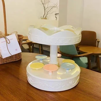 Тарелки для Десертной Подставки Дисплея Десертного Торта Автоматической Роторной Машины для Суши Sushi Machine для Свадебной Вечеринки, Дня Рождения