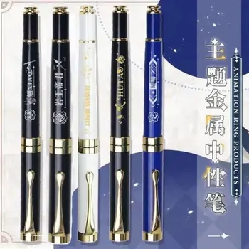 Анимация Genshin Impact Keqing Xiao Zhongli Paimon 0,5 мм нейтральная ручка Металлические Школьные Принадлежности ручки для письма милые ручки Подарочная коробка