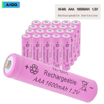 Цена по Прейскуранту завода изготовителя AJQQ Bateria Nimh Aaa 1.2v Розовая Аккумуляторная Батарея емкостью 1600 мАч для Игрушечной Мыши-Будильника
