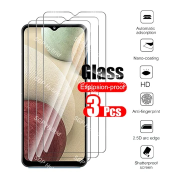 для samsung a12 чехол 3 шт. закаленное стекло для Samsung Galaxy a12 a 12 защитное стекло для телефона samsun sansung glass