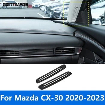 Окно В Стойке Кондиционера, Крышка Вентиляционного Отверстия, Накладка Для Mazda CX-30 CX30 2020-2022 2023, Аксессуары Из Углеродного Волокна, Стайлинг Автомобилей