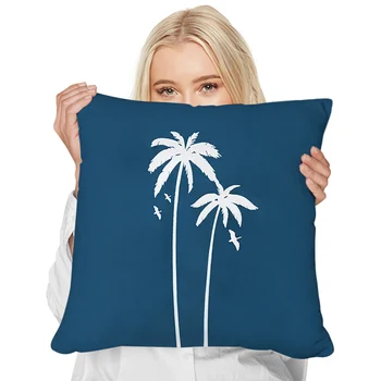 CLOOCL Модная наволочка Образец тропического растения Кокосовая пальма 3D-принтованная наволочка для домашнего дивана, спальни, декоративные подушки