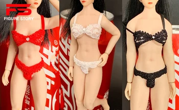 Нижнее белье для женских кукол в масштабе 1/12, бюстгальтер, трусики, подходит для 6-дюймовой модели тела-фигурки