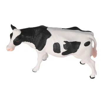 Имитационная модель коровы Яркая Пластиковая детская игрушка-модель сельскохозяйственных животных для стимулирования воображения и креативности H
