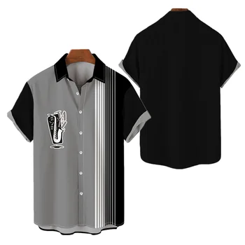 Новая модная Летняя гавайская рубашка на пуговицах Saxe Мужская рубашка с 3D принтом Унисекс Harajuku Уличная повседневная пляжная рубашка с коротким рукавом топ