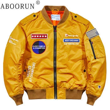 ABOORUN Мужские Модные куртки-бомберы, Функциональная Технологичная одежда, пальто-карго, Повседневные Свободные Бейсбольные пальто