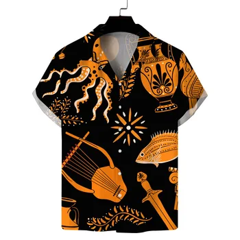 Гавайские рубашки, мужские рубашки с коротким рукавом, пляжные рубашки, повседневные топы для отдыха, мужские рубашки оверсайз, пляжная рубашка американского размера для мужчин