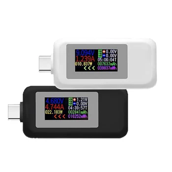 Двунаправленный тестер Type-c, цветной экран, таблица тестирования тока и напряжения USB, двунаправленный тестер USB-C 1902C