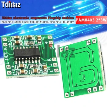 Mini PAM8403 2 * 3 Вт Цифровой Усилитель класса D Плата модуль Аудио Динамика Звуковая плата 2,5 В-5 В Регулятор громкости Modulo Amplificador