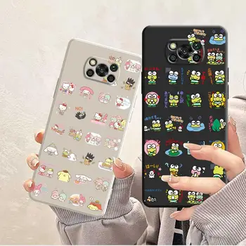Чехол для Телефона Xiaomi POCO X3 NFC 11T 5G 11 Lite POCO X4 Pro POCO M3 Pocophone F1 Hello Kitty My Melody Frog Sanrio Keroppi