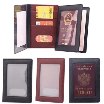 Прозрачный футляр для удостоверения личности Прозрачный Российский бизнес-кейс Обложка для паспорта для дорожных сумок для паспортов