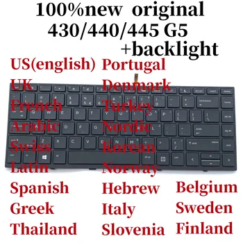 100% Новый оригинал для HP Probook 430 G5 440 G5 445 G5 с подсветкой клавиатуры ноутбука