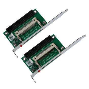 Флэш-карта 2X CF на 40 контактов IDE 3,5-дюймовый штекерный адаптер конвертер с креплением на кронштейне