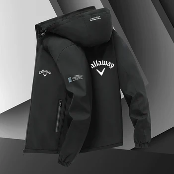 Осенняя походная куртка Callaway 2022, Высококачественная мужская уличная куртка с принтом, ветровка с капюшоном, повседневный спортивный топ премиум-класса для велоспорта