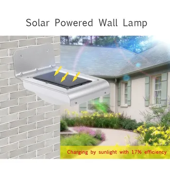 Лампа на солнечной энергии, светодиодный настенный светильник с датчиком движения PIR