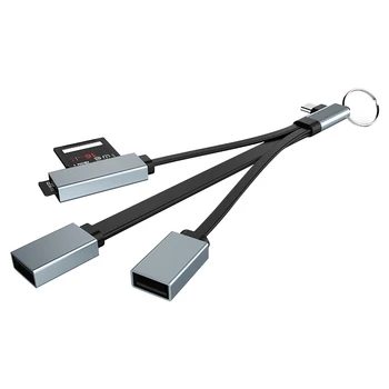 Кабель USB-концентратора Type-c к USB-концентратору, Кабель-адаптер для чтения карт SD Micro SD TF для телефона Android, устройство для чтения данных, преобразователь