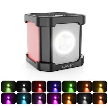 LED Video Light Cube Camera Photography Заполняющий Свет с 14 Фильтрами Водонепроницаемый IP68 Dimmable Light 5750K для Камеры Дронов GoPro