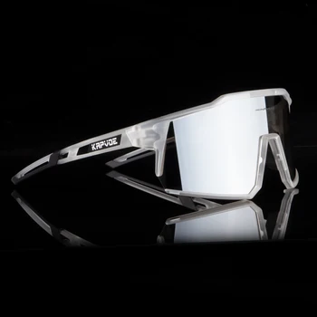 Kapvoe Фотохромные велосипедные очки, Поляризованные солнцезащитные очки, Очки MTB, Женские велосипедные очки для спорта на открытом воздухе, мужские очки для верховой езды UV400