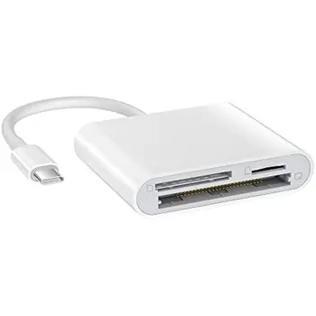 Устройство чтения карт USB C CF / SD / TF, флэш-ридер с 3 слотами для карт памяти, Совместимый с MacBook Pro / Air M1 iPad Pro Android Galaxy S20 S21U