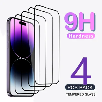 Для iPhone 14 Pro Max Закаленное стекло Для iPhone 13 12 11 Pro Mini Max Защитная пленка для экрана Для iPhone 7 8 SE2 14Pro 14ProMax Glass