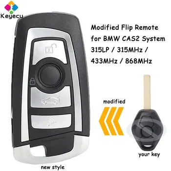 KEYECU Модифицированный Флип Дистанционный Автомобильный Ключ С 315 МГц 433 МГц 868 МГц ID7946 Чип HU92 БРЕЛОК для BMW CAS2 1 3 5 6 серии E93 E60 Z4 X5 X3