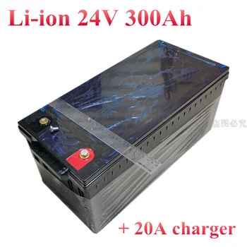 24V 300AH литий-ионный аккумулятор Глубоких циклов с BMS для Солнечной Энергетической системы RV EV инвертор + быстрое зарядное устройство 20A