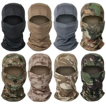 Военная камуфляжная балаклава для езды на велосипеде, рыбалки, охоты, защита от капюшона, армейская тактическая балаклава, маска для лица, покрывающая голову