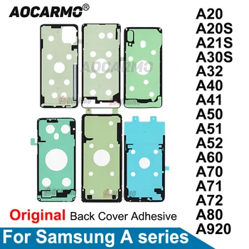 Клейкая Наклейка на Заднюю крышку Заднего Корпуса Для Samsung Galaxy A20 A20S A21S A32 A40 A41 A50 A51 A535G A52 A60 A70 A71 A72 A80