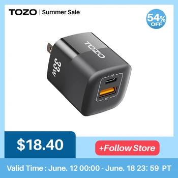 USB-зарядное устройство TOZO C3 мощностью 33 Вт для планшета Macbook, быстрая зарядка для iPhone Xiaomi, USB Type C, зарядка для PD для iPhone 14 13 12