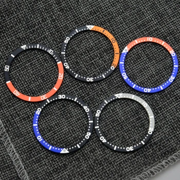 38 мм подходит для аксессуаров для часов Seiko, кольцо из алюминиевой стали, дополнительный металлический корпус из титана, двухцветное кольцо
