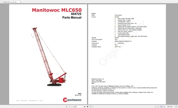 Manitowoc Grove Cranes Все модели Обновлены в 2021 году [12.2020] Каталог запасных частей PDF DVD
