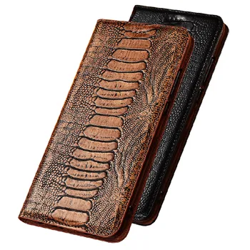 Магнитный чехол для телефона из натуральной кожи с когтями страуса Samsung Galaxy Note 20 Plus/Samsung Galaxy Note 20 сумка для телефона подставка