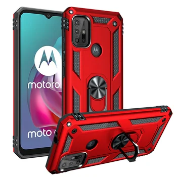 для Moto G30 Чехол противоударный бампер Прочный держатель военной брони Чехол на магните для телефона Motorola Moto G30 G 30