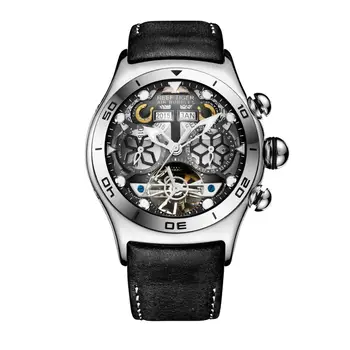 Роскошные мужские часы Reef Tiger, мужские автоматические механические часы, мужские спортивные водонепроницаемые наручные часы, модные военные часы montre