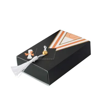 50шт Коробка конфет для выпускного, подарочный ящик для печенья, Упаковочные коробки для поздравлений, украшение вечеринки для выпускников