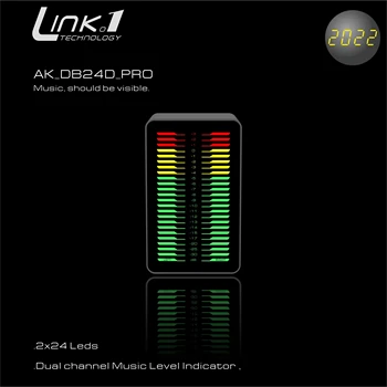 Музыкальный уровень AKDB24D, стереосистема, корпус из алюминиевого сплава, пользовательская линейка DB и классический подбор цветов