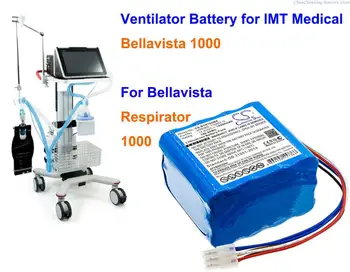 Медицинская батарея GreenBattey H2B360 емкостью 6400 мАч/ 10200 мАч для IMT Medical Bellavista 1000, для респиратора Bellavista 1000