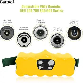 Battool NI-MH 14,4 В 3800 мАч Сменный Аккумулятор для iRobot Roomba 500 530 550 620 600 650 700 780 790 Пылесос bateria
