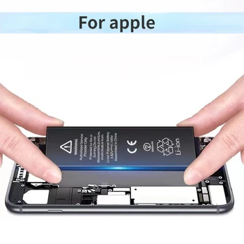 Высокая емкость аккумулятора Apple X 6S 8 11 12 13 XR для телефона Полная замена батарей серии 0 Цикл