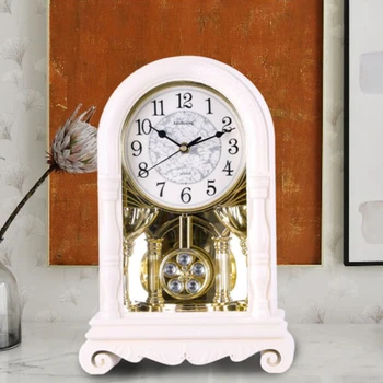 Настольные часы в Старом стиле, Ретро Музыкальные Часы, Украшение Столешницы, Часы Для Отчетности Времени, Цифровые Настольные Часы