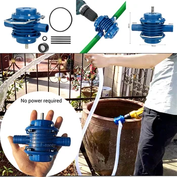 Портативная электрическая дрель, водяной насос, Мини-самовсасывающий насос для подачи жидкости, дизельный водяной насос для дома, сада, уличного инструмента, синий