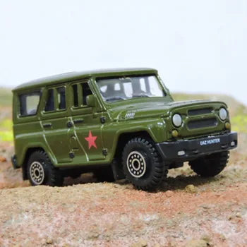 Отлитая под давлением пожарная машина в масштабе 1:64, российская модель внедорожника UAZ Hunter, коллекция украшений, подарки, игрушки