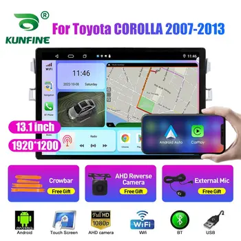 13,1-дюймовый автомобильный радиоприемник для Toyota COROLLA 2007 2008-13 Автомобильный DVD GPS Навигация Стерео Carplay 2 Din Центральный Мультимедийный Android Auto