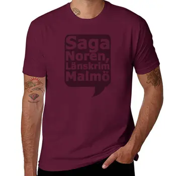 Сага Норен, Ланскрим Мальм? Футболка новое издание, футболка, блузка, рубашка с животным принтом для мальчиков, футболки, футболка для мужчин