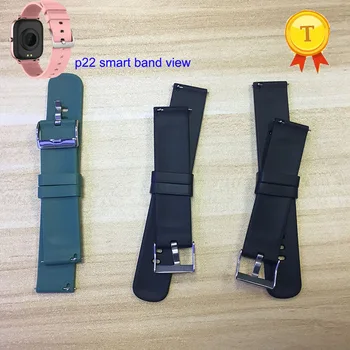 2020 новое поступление Силиконовый ремешок для наручных часов P22 Smart Watch smart band Браслет Женский Мужской Ремешок для часов размером 20 мм Ремешки для запястий