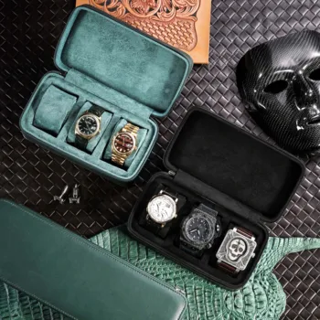 Высококачественная коробка для хранения часов на молнии из искусственной кожи, портативные дорожные часы, ювелирное кольцо, сумка для показа коллекции часов, подарочный футляр